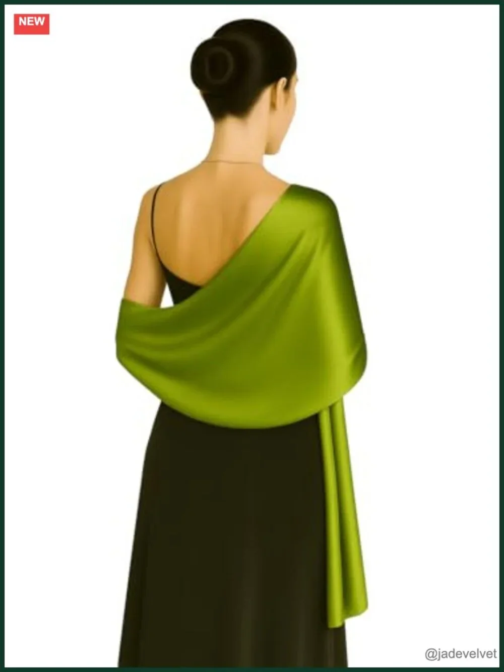 Large Silk Feel Scarf Shawl Wrap Lightweight Polyester